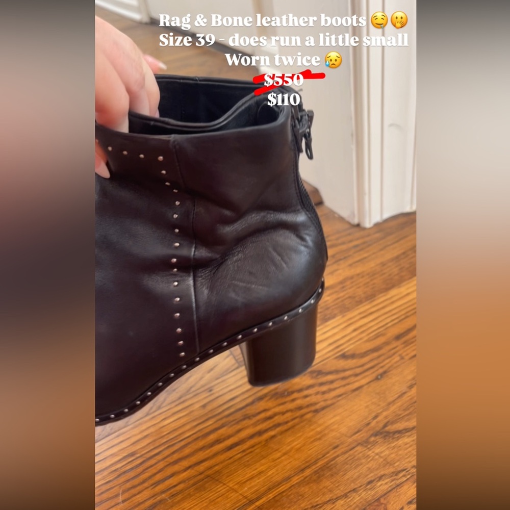 Rag And Bone Leather Booties - image 3